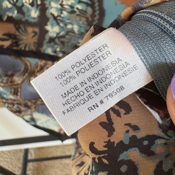 Y2K Fairy Pattern Babydoll Ethereal Top Whimsygoth Floral Stevie Nicks Medium - Picture 10 of 11